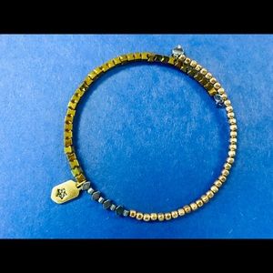KEEP Collective wrap mixed metal beaded bracelet
